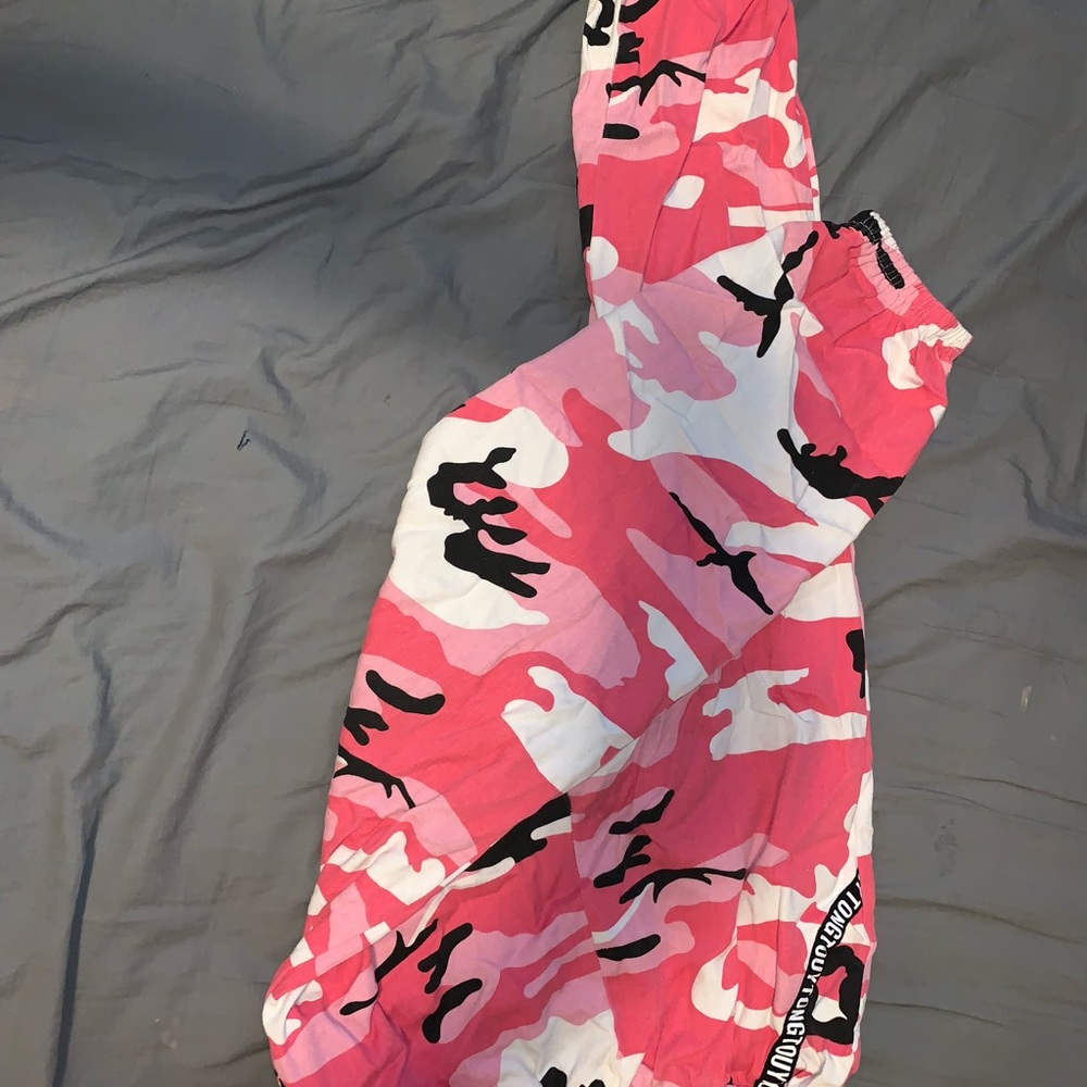 Pink camp pants
